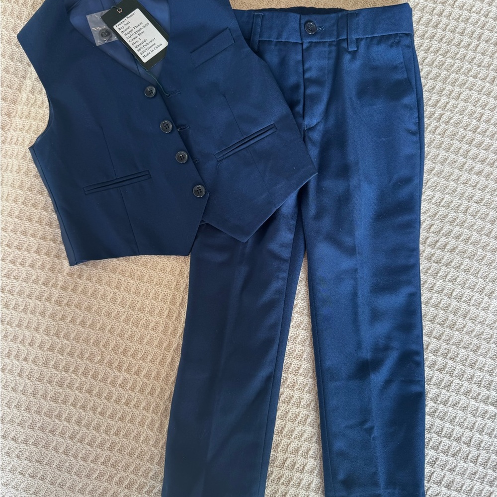 Boys Dress Pants and Vest